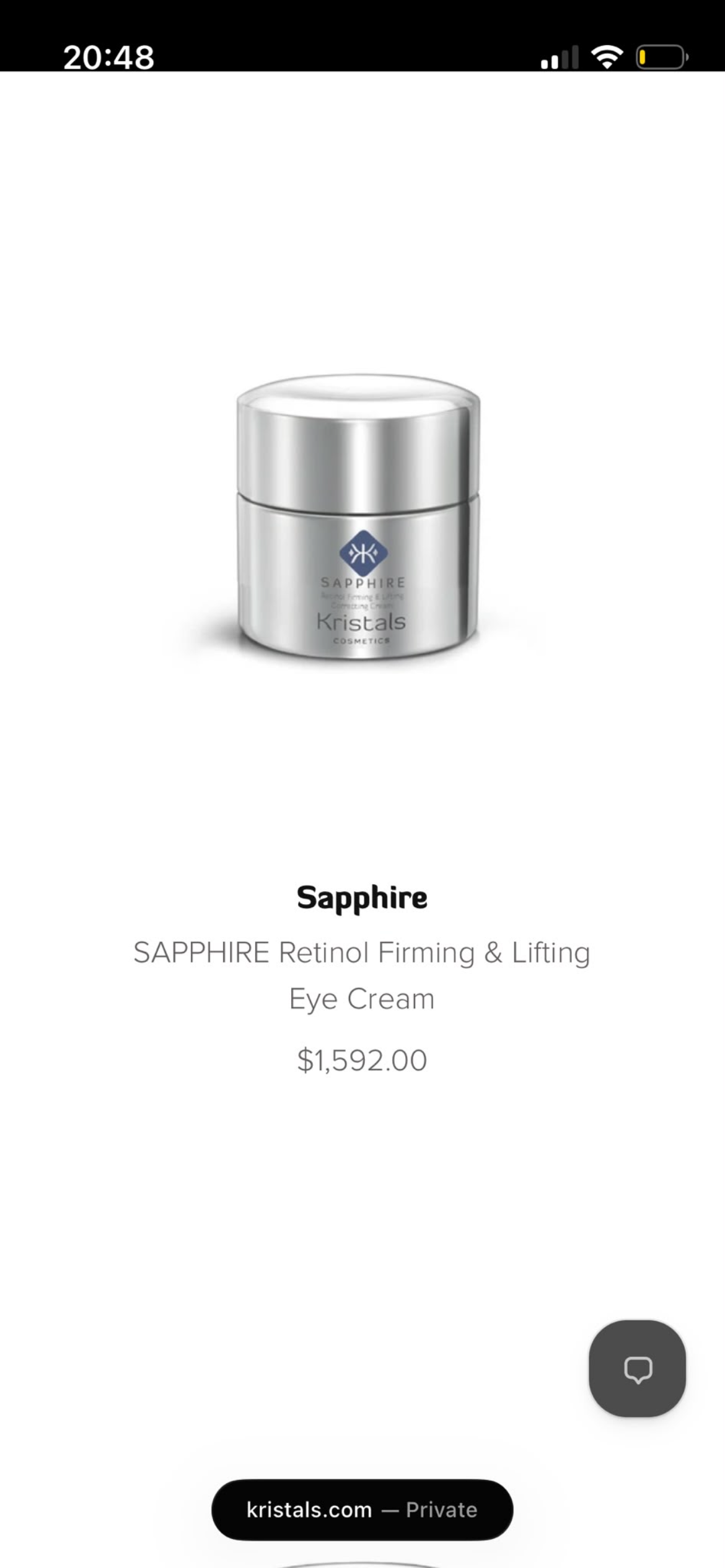 SAPPHIRE Retinol Firming & Lifting Eye Cream